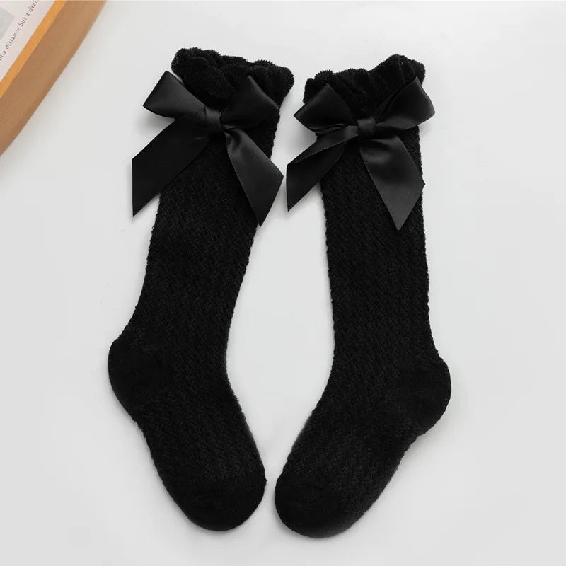 Baby Girl Bow Knee High Socks