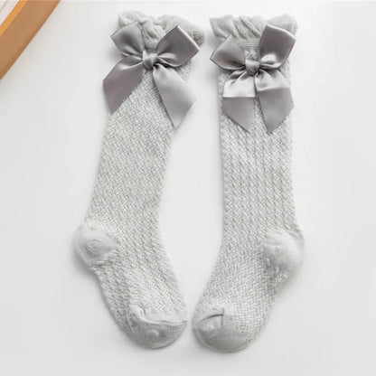 Baby Girl Bow Knee High Socks