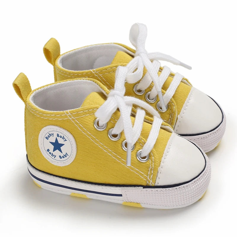 Baby / Newborn Classic Sports First Walkers Canvas Anti-slip Baby Shoes