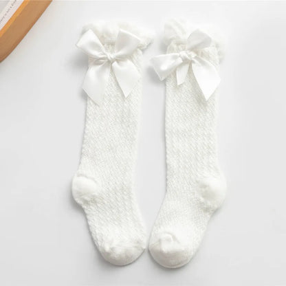 Baby Girl Bow Knee High Socks