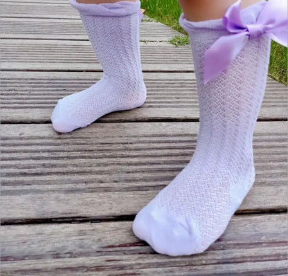 Baby Girl Bow Knee High Socks