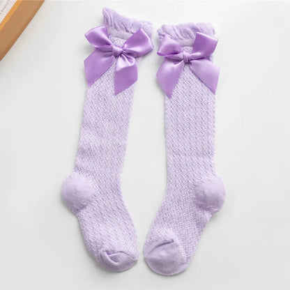Baby Girl Bow Knee High Socks