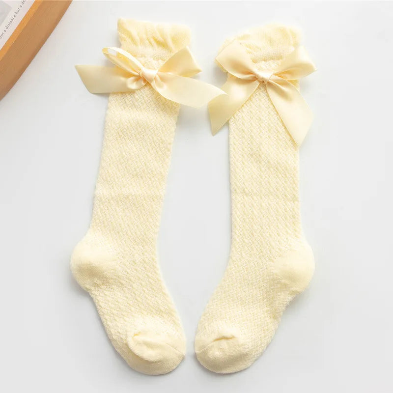 Baby Girl Bow Knee High Socks