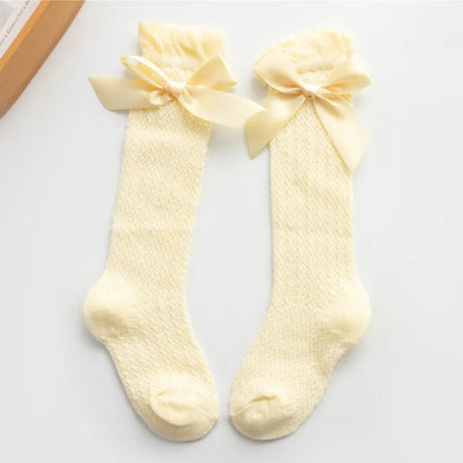Baby Girl Bow Knee High Socks