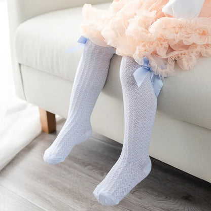 Baby Girl Bow Knee High Socks