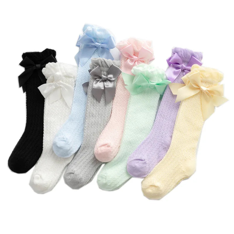 Baby Girl Bow Knee High Socks
