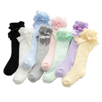 Baby Girl Bow Knee High Socks