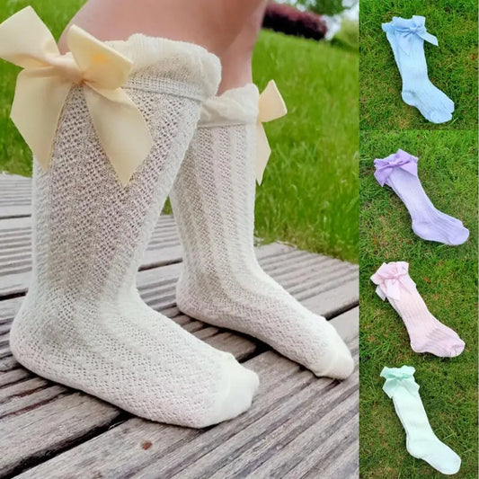 Baby Girl Bow Knee High Socks