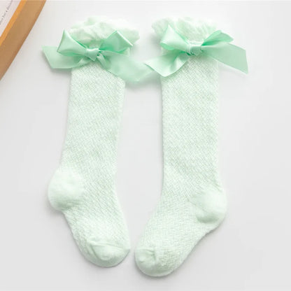 Baby Girl Bow Knee High Socks