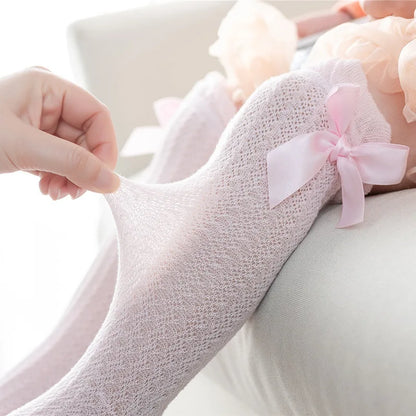 Baby Girl Bow Knee High Socks