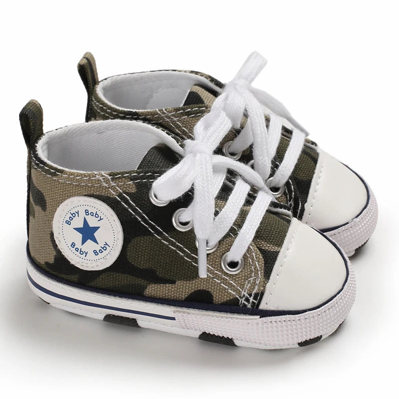 Baby / Newborn Classic Sports First Walkers Canvas Anti-slip Baby Shoes