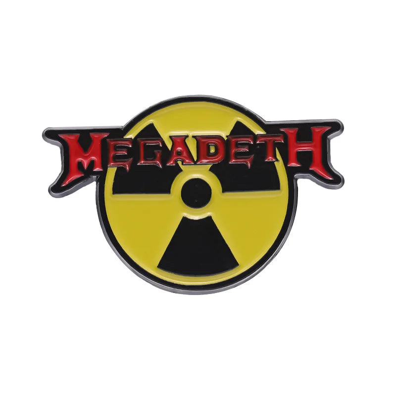 "Megadeath Radioactive Sign" Enamel Pin