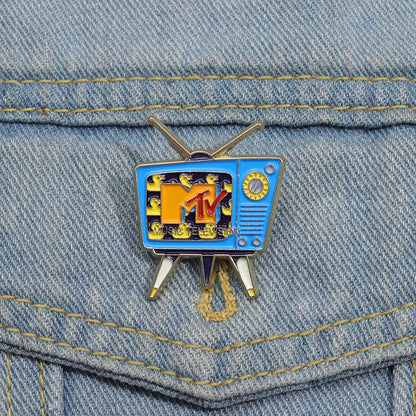 "Retro MTV Television Logo" Enamel Pin