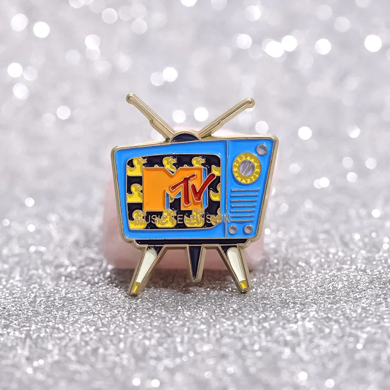"Retro MTV Television Logo" Enamel Pin