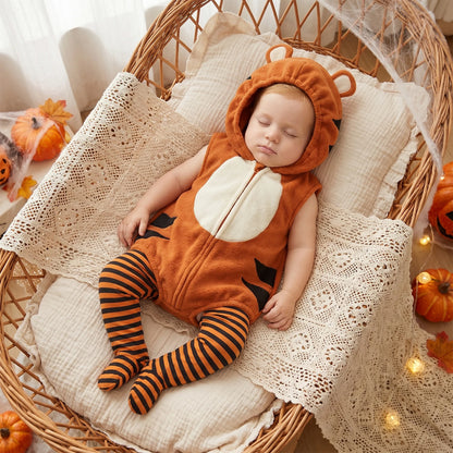 Halloween Baby Tiger Costume with Stockings
