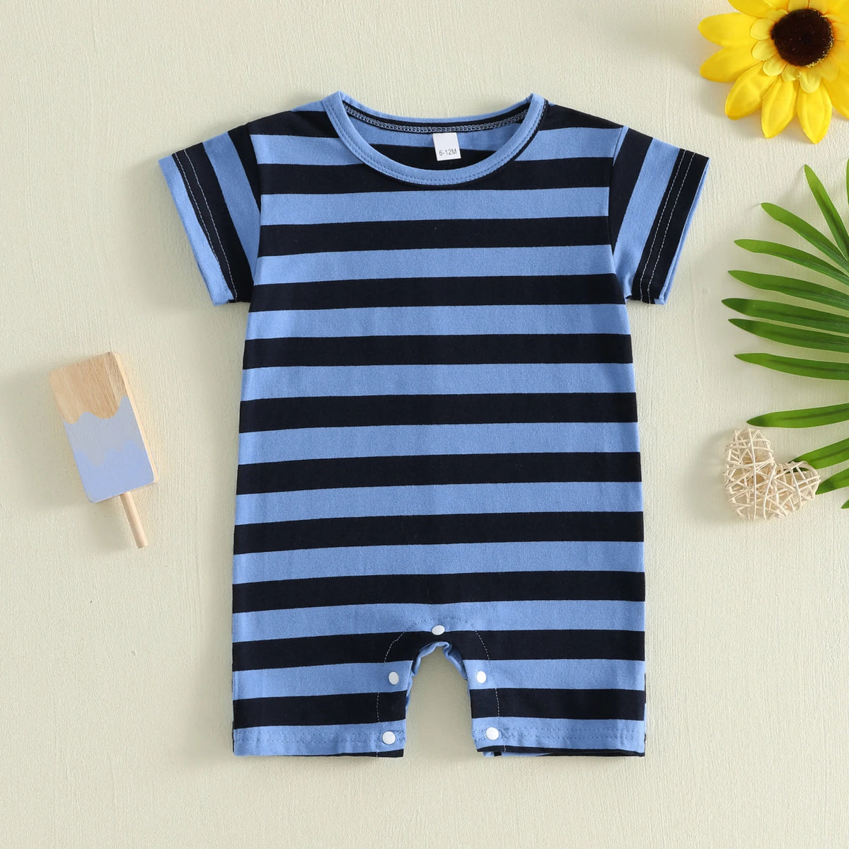 Baby Striped Print Bodysuit