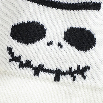 Halloween Baby Skellington Knitted Long Sleeve Onesie