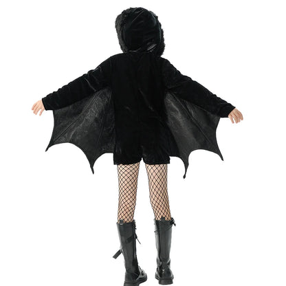 Halloween Youth Girls Premium Bat Romper