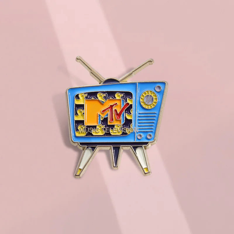 "Retro MTV Television Logo" Enamel Pin