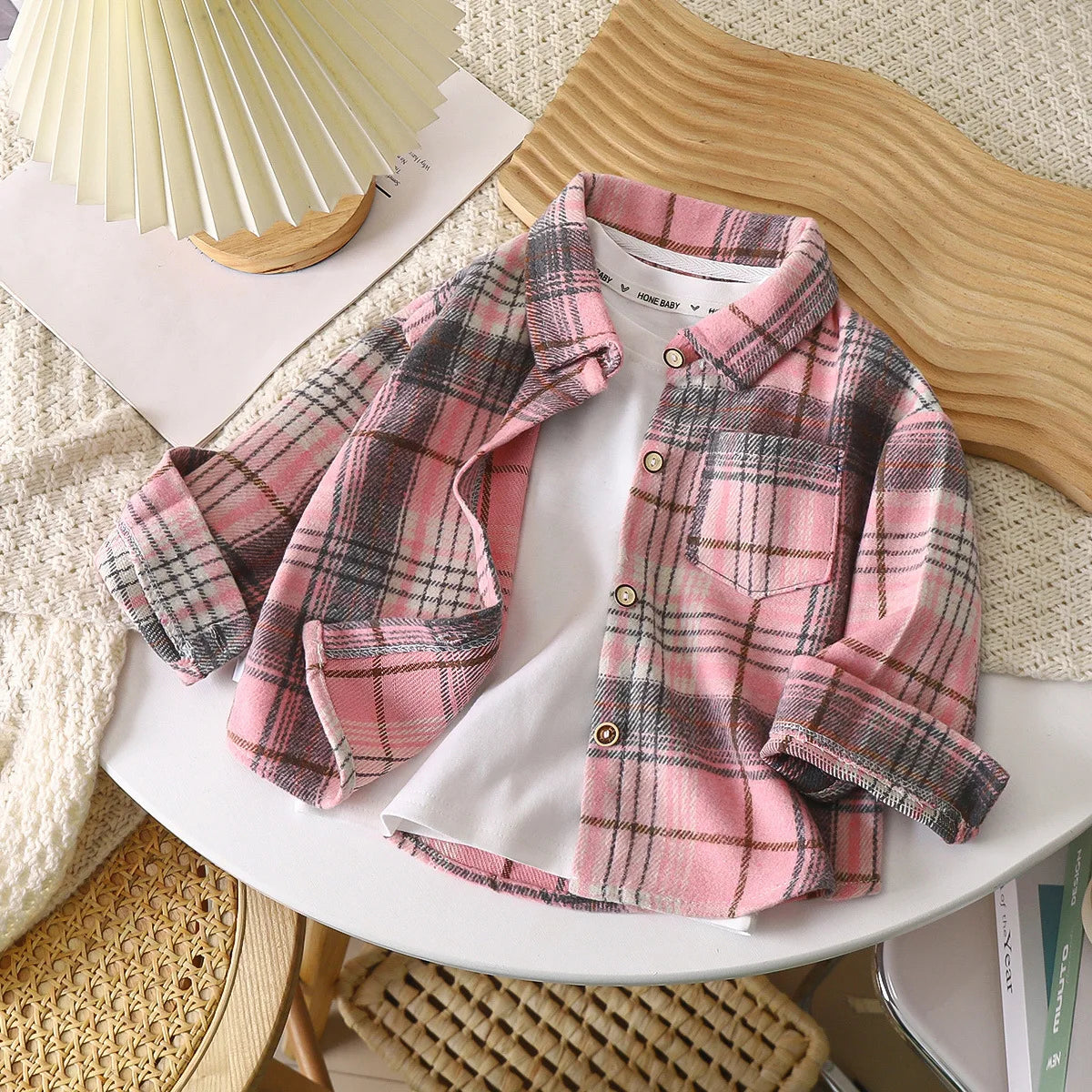 Toddler / Youth Long Sleeved Flannel Button Up Shirt