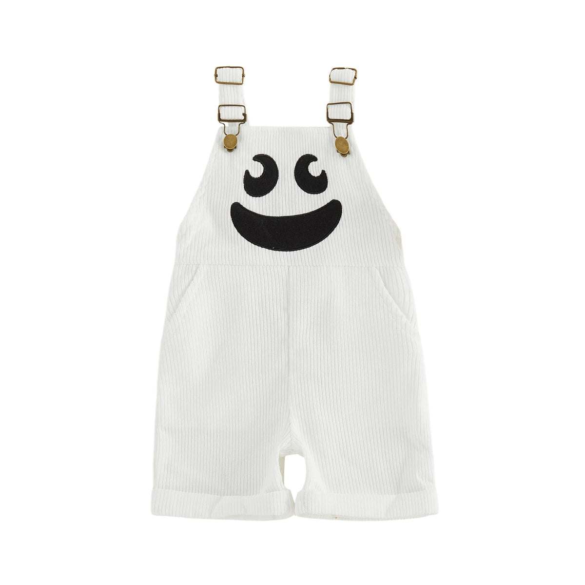 Toddler Boy Halloween Corduroy Overalls Shorts with Pockets