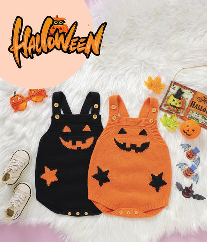 Halloween Baby Knitted Pumpkin Onesie