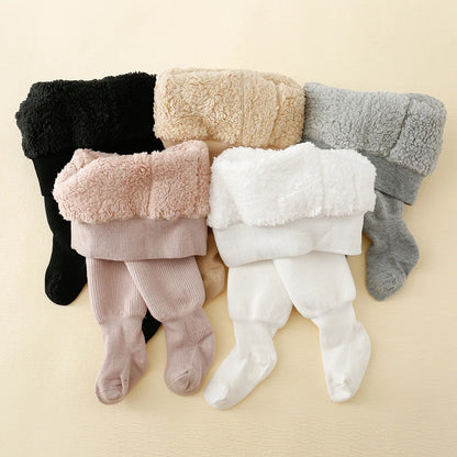 Baby Girls Polar Fleece Lining Leggings / Tights