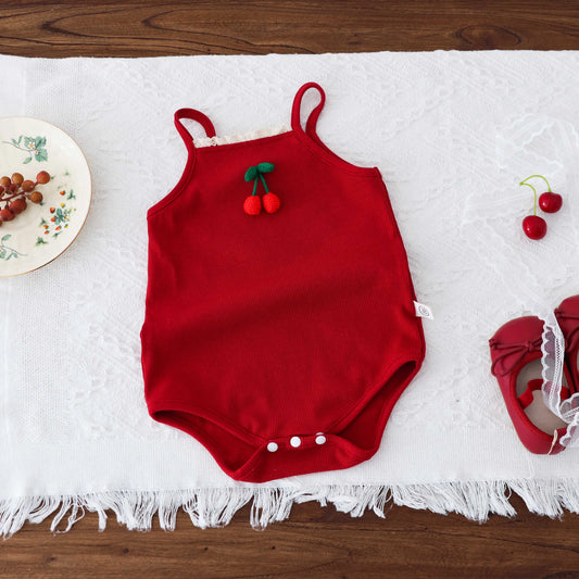 Baby Girl Cherry Bomb Onesie
