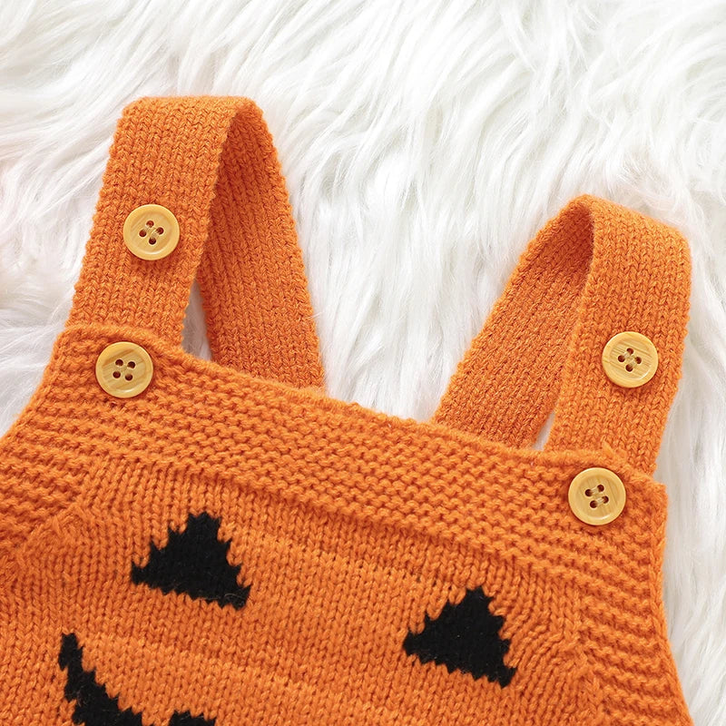 Halloween Baby Knitted Pumpkin Onesie