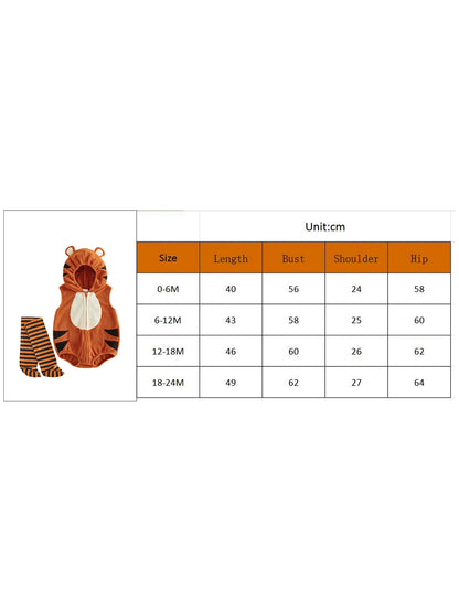 Halloween Baby Tiger Costume with Stockings