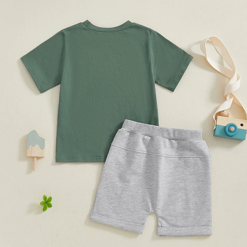 Boy Toddler "Admit It" 2 PC Shorts Set