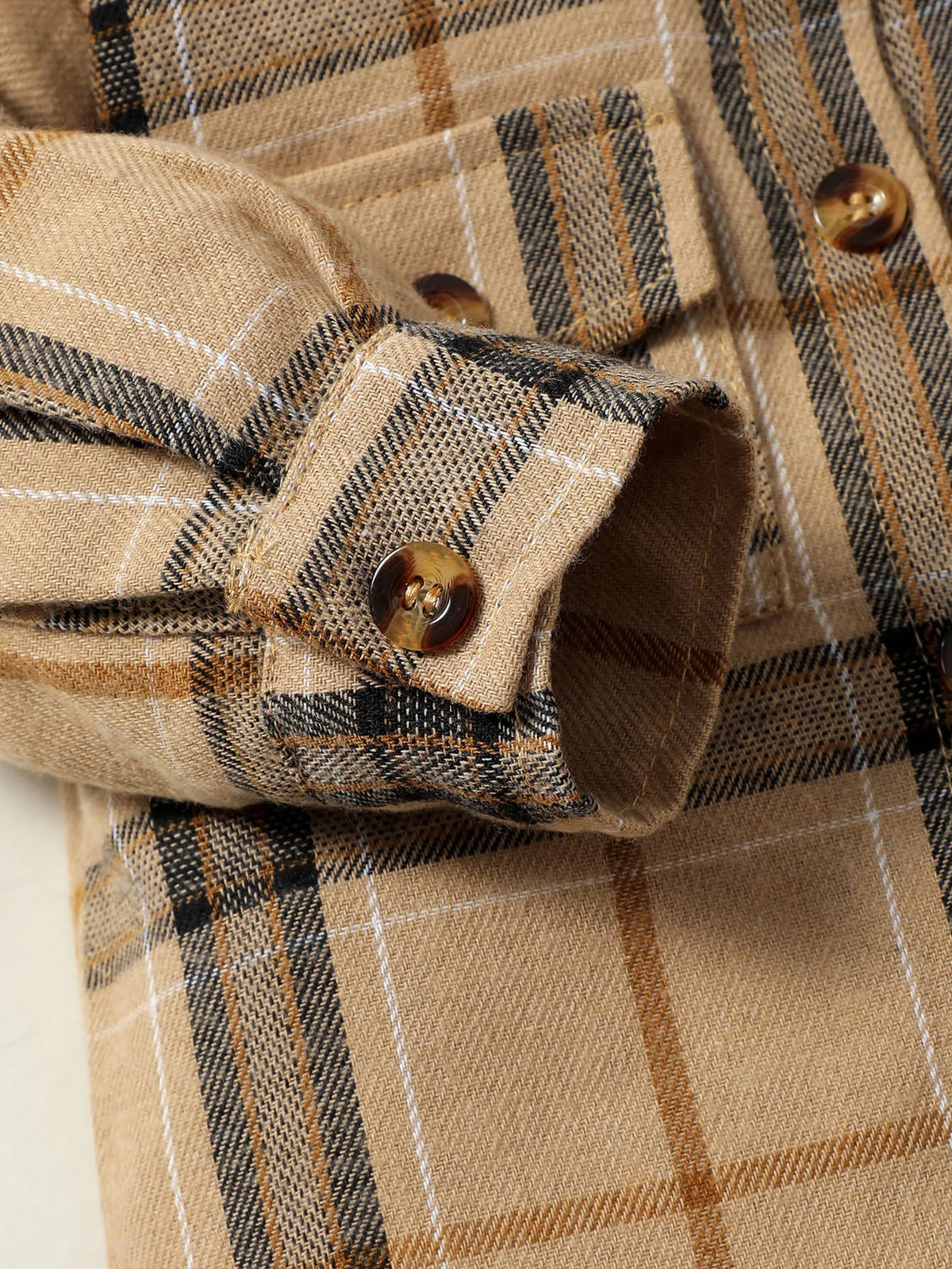 Baby Boy Long Sleeved Checkered Flannel Button Up