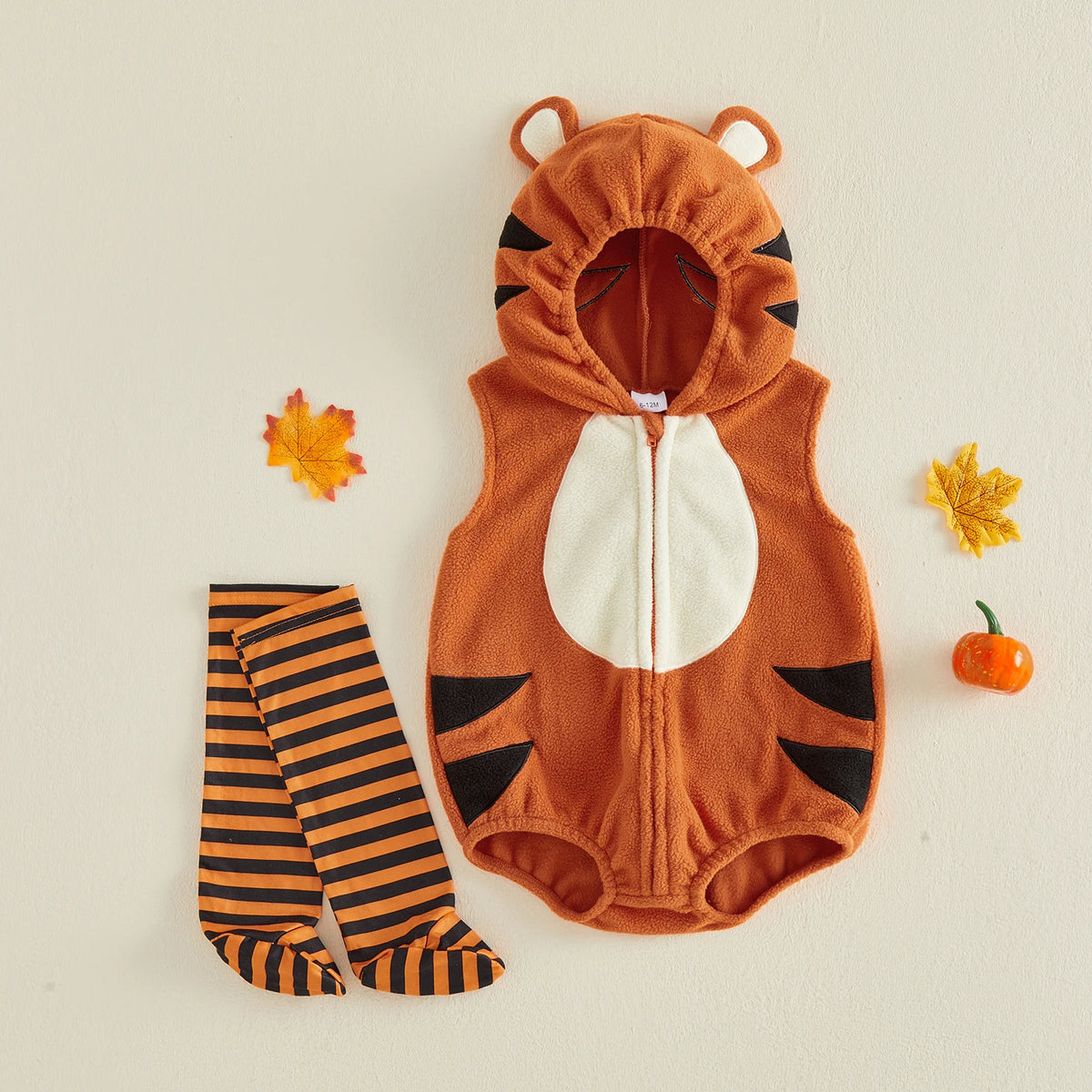 Halloween Baby Tiger Costume with Stockings
