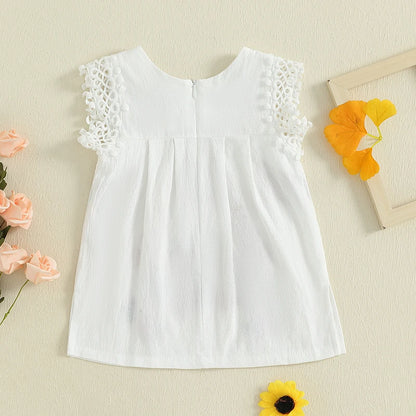 Baby Girl Floral Preciosa Embroidery Square Neck Dress