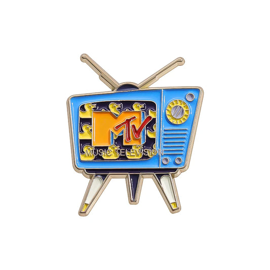 "Retro MTV Television Logo" Enamel Pin