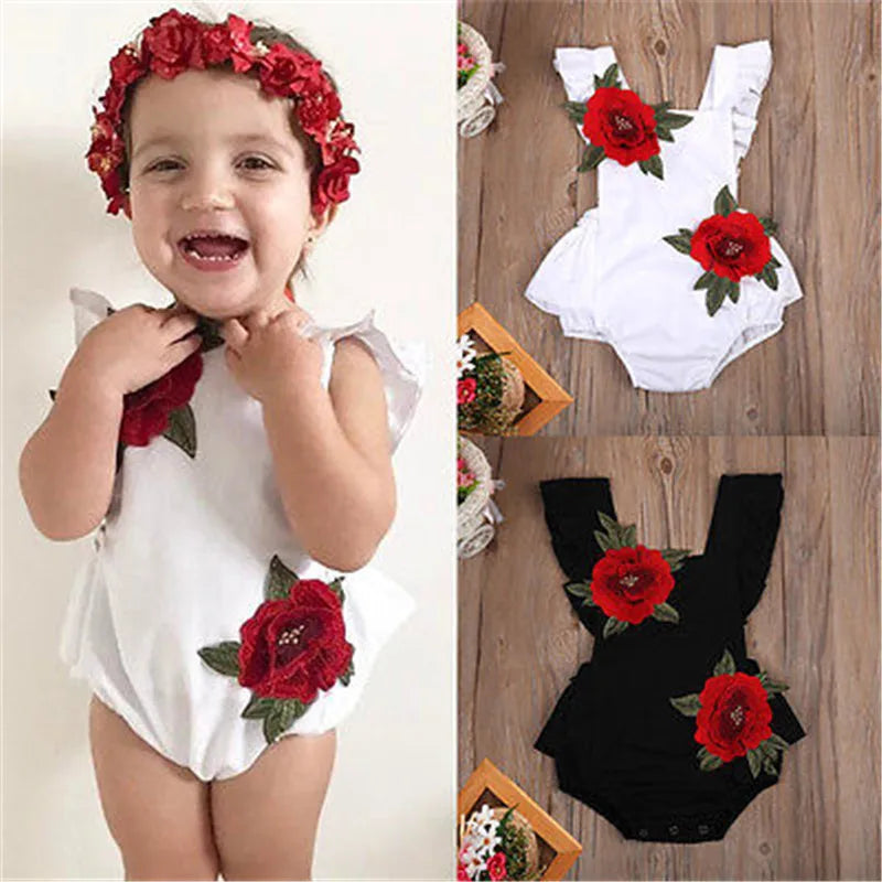 Baby Girl Mi Florecita Summer Romper