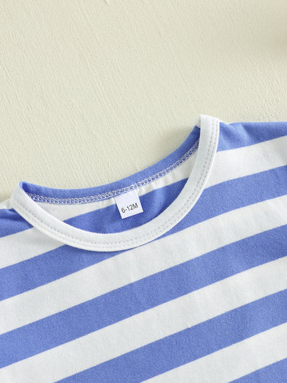 Baby Striped Print Bodysuit