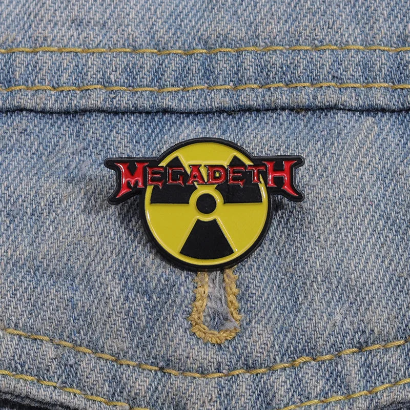 "Megadeath Radioactive Sign" Enamel Pin