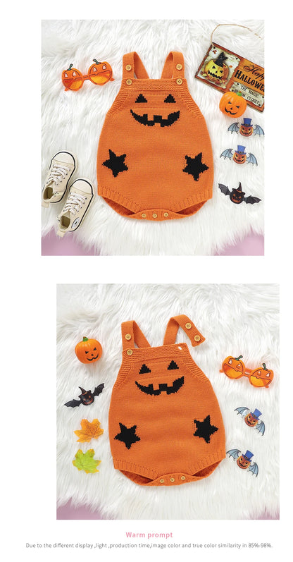 Halloween Baby Knitted Pumpkin Onesie