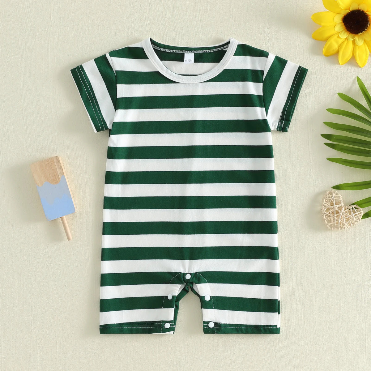 Baby Striped Print Bodysuit