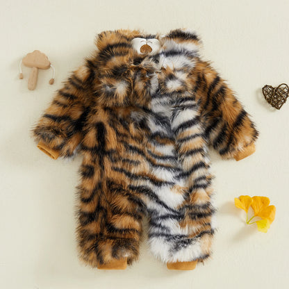 Halloween Baby Tiger Zip Up Costume