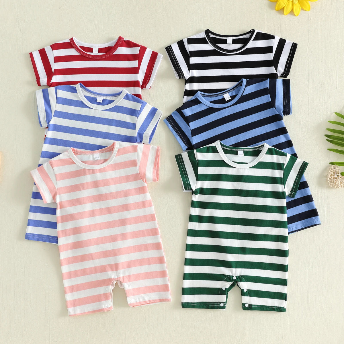 Baby Striped Print Bodysuit
