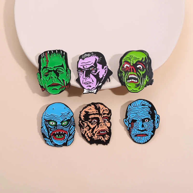 "Sci-fi Horror / Monster Movies" Enamel Pins
