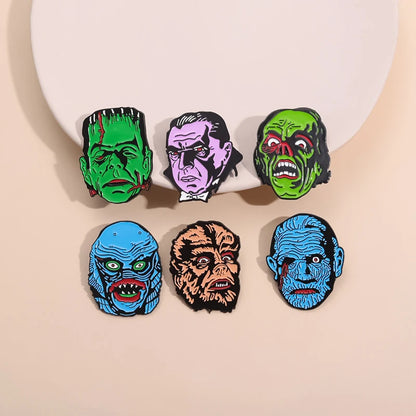 "Sci-fi Horror / Monster Movies" Enamel Pins