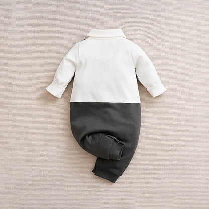 Little Gentleman Baby Boy Bow tie One-Piece Suit