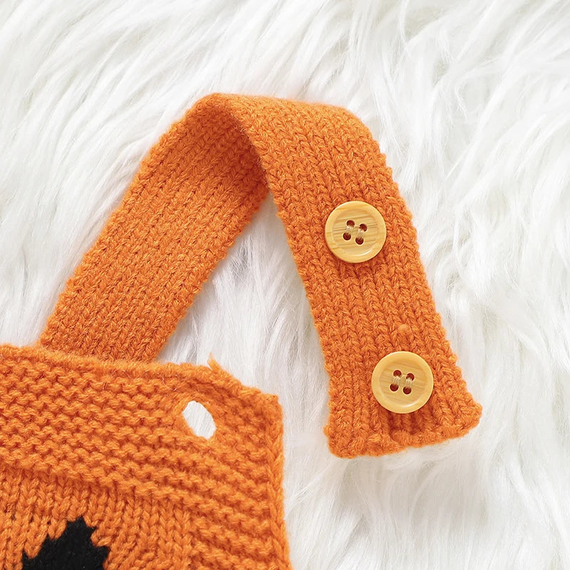 Halloween Baby Knitted Pumpkin Onesie
