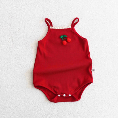 Baby Girl Cherry Bomb Onesie