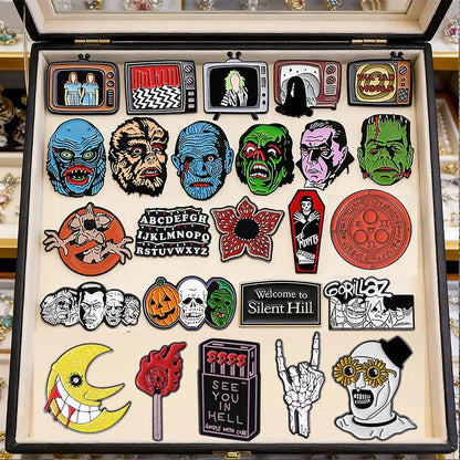 "Sci-fi Horror / Monster Movies" Enamel Pins