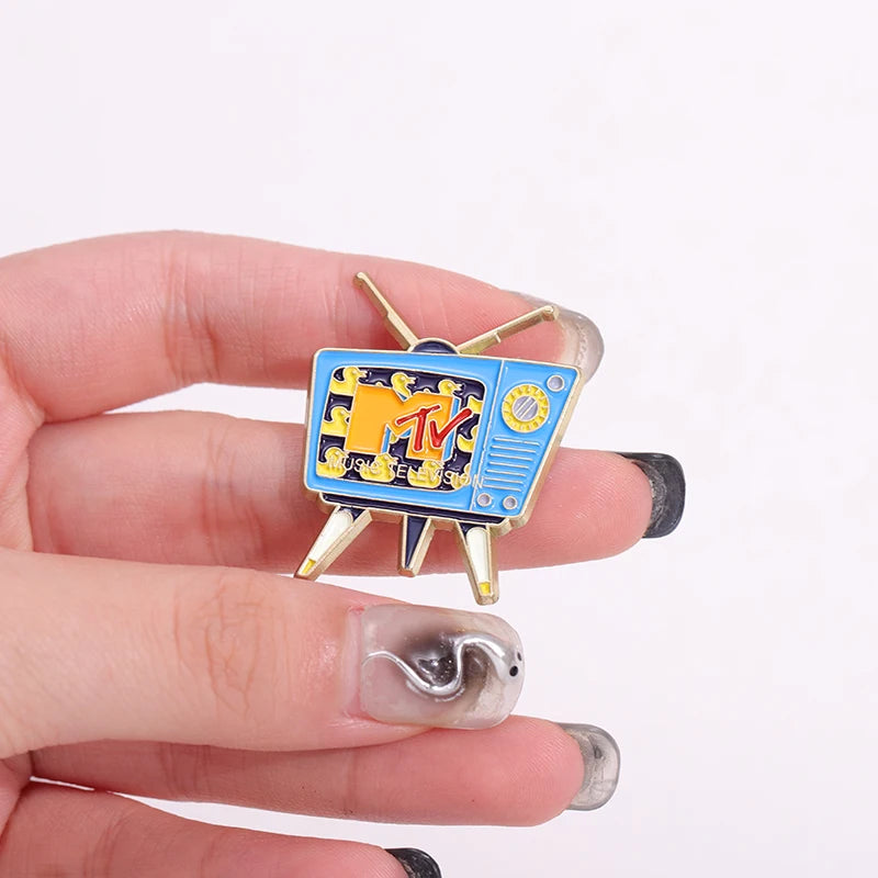"Retro MTV Television Logo" Enamel Pin