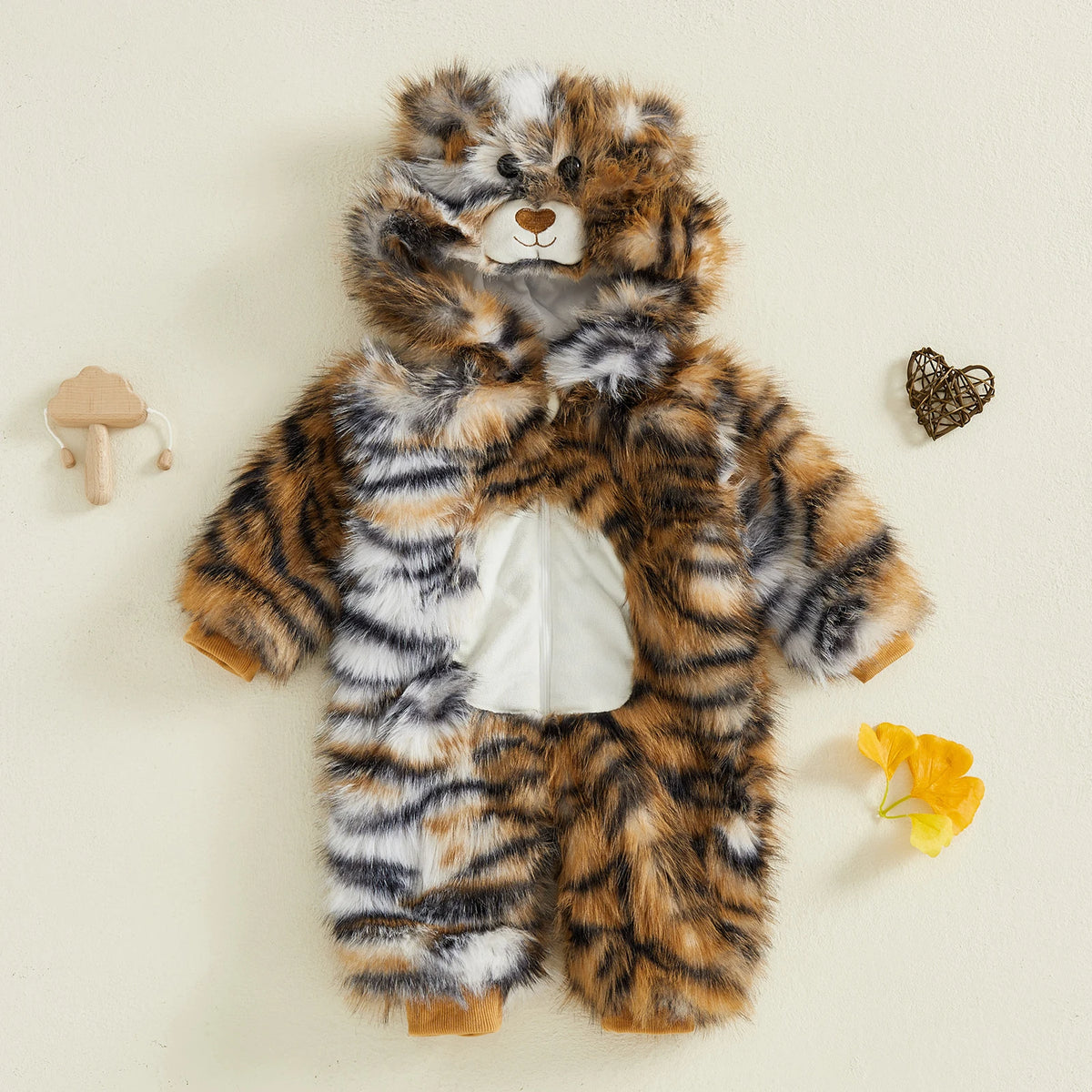 Halloween Baby Tiger Zip Up Costume
